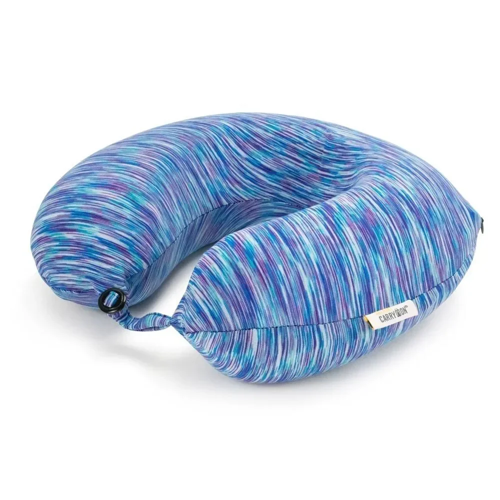 Miami CarryOn Space Dye Memory Foam Travel Pillow/Neck Pillow